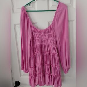 Chelsea & Violet Fuchsia Long Sleeve Dress